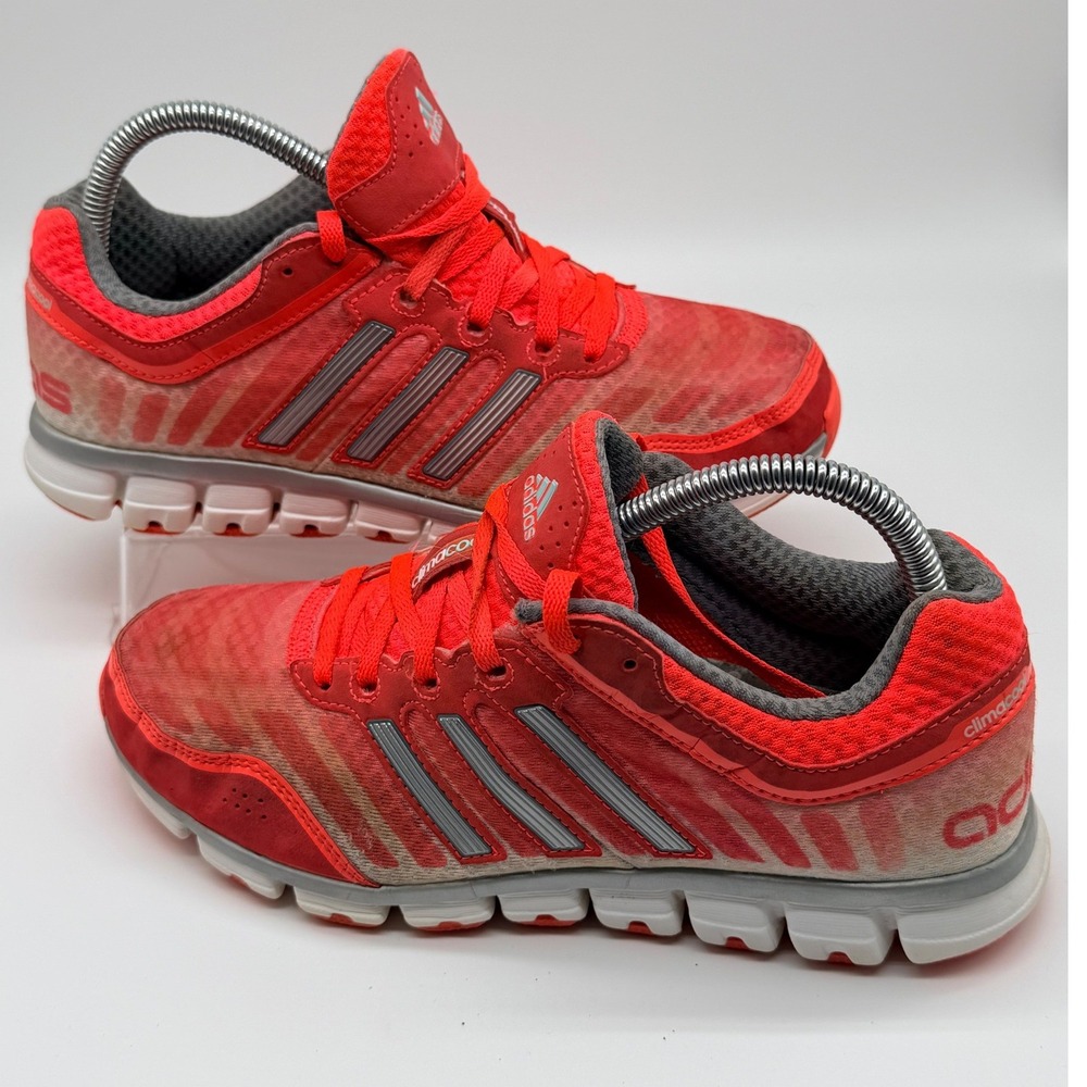 Adidas Climacool Women's Size 7.5 Orange Pink Running Shoes Athletic Sneakers